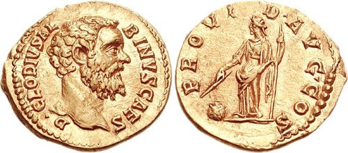 clodius albinus roman coin aureus